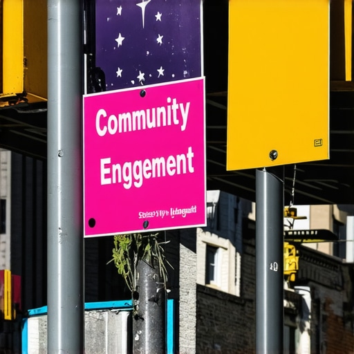 Colorful street scene in NYC with local business signs and community atmosphere.
