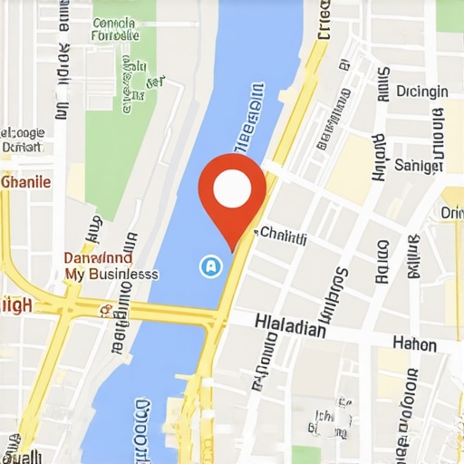 Map with a verified Google Business listing pin in Manhattan