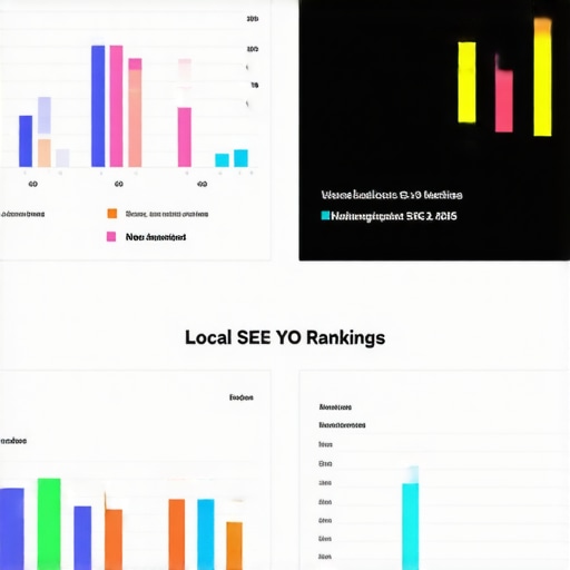 Screenshot of local SEO metrics with rankings, citations, and reviews for NYC businesses