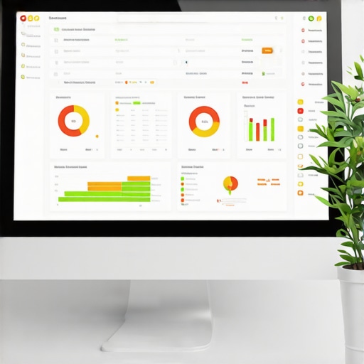 Digital dashboard showcasing Manhattan SEO analytics and tools
