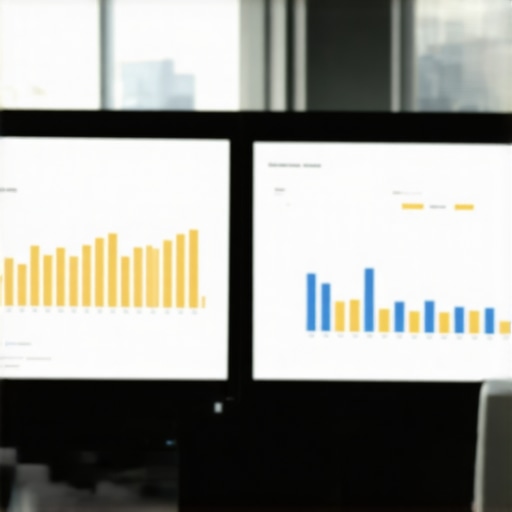 A dashboard displaying NYC local SEO analytics with charts and maps