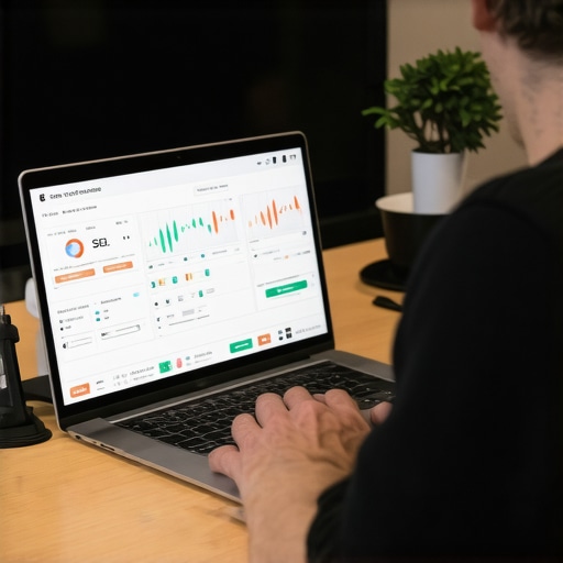 Business owner analyzing local SEO metrics and maps for NYC