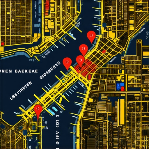 Map of Manhattan showing local business signals and SEO focus areas
