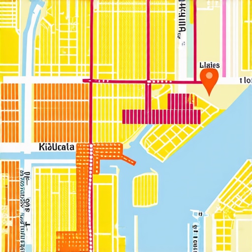A detailed map of Manhattan highlighting top-ranked local businesses in NYC